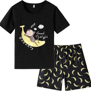 Big Girls' Sleepy Monkey Cute 2PCS Pajama Set SIZE 10-12